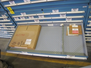 LISTA HEAVY DUTY 9-DRAWER PARTS CABINET W/ CONTENTS (W-50) LOADING & HANDLING FEE $25-